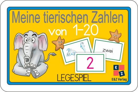 4262416630349 Meine tierischen Zahlen von 1-20 Legespiel&DINA4-Poster