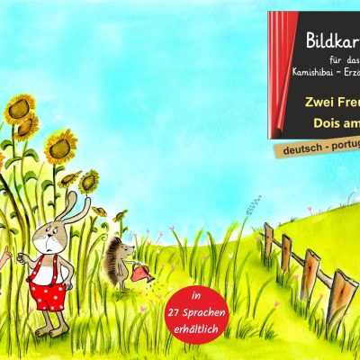 Zwei Freunde - Bildkarten für das Kamishibai-Erzähltheater in deutsch / portugiesisch