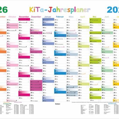 Kita-Jahresplaner 2026/2027