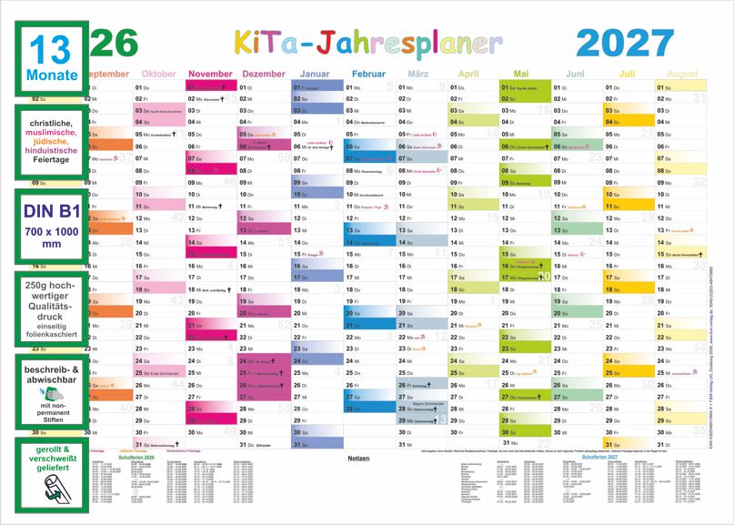 Kita-Jahresplaner 26-27 mit